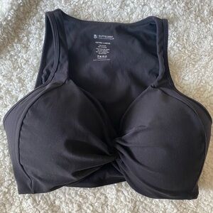 Like New Buffbunny Twisted Curve sports bra, black, XL